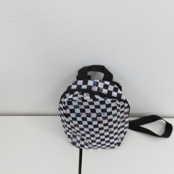 Kendall + Kylie mini checkered back pack H-8.5" x W-6" x depth-3.5" - Picture 2 of 4